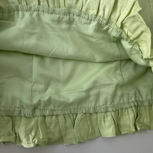 Lulus NWT Elati Lime Green Ruffled Off-the-Shoulder Bodycon Dress Size M - Picture 8 of 12